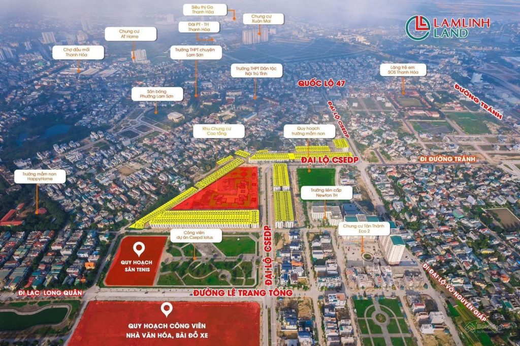 Mặt bằng hồ sen Thanh Hoá